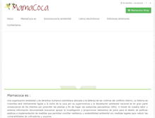 Tablet Screenshot of mamacoca.org
